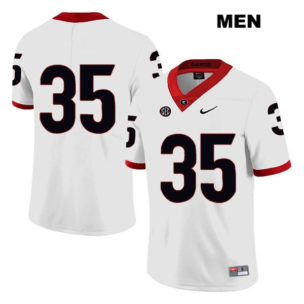 Georgia Bulldogs Men's Brian Herrien #35 NCAA No Name Legend Authentic White Nike Stitched College Football Jersey YTE8656EN